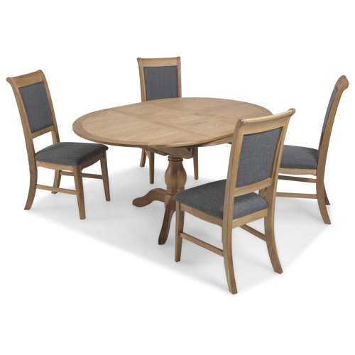 Brambly Cottage Essgruppe mit ausziehbarem Tisch und 4 Stühlen | Wayfair.de